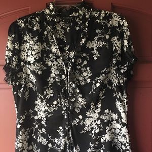 White House Black Market Satin Top